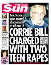 The Sun () Newspaper Front Page for 2 May 2013