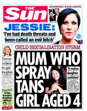 The Sun () Newspaper Front Page for 2 September 2011