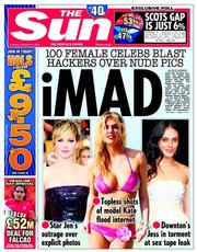 The Sun () Newspaper Front Page for 2 September 2014