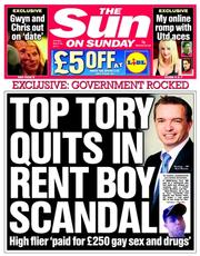 The Sun () Newspaper Front Page for 30 March 2014