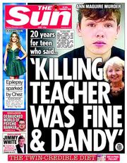 The Sun () Newspaper Front Page for 4 November 2014