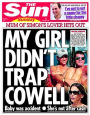 The Sun () Newspaper Front Page for 4 August 2013