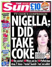 The Sun () Newspaper Front Page for 5 December 2013