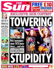 The Sun () Newspaper Front Page for 6 November 2013