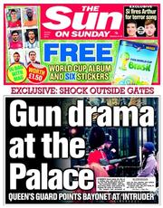 The Sun () Newspaper Front Page for 6 April 2014