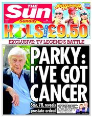 The Sun () Newspaper Front Page for 7 July 2013