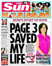 The Sun () Newspaper Front Page for 8 July 2014