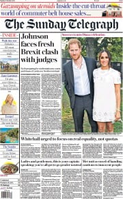 The Sunday Telegraph () Newspaper Front Page for 10 October 2021