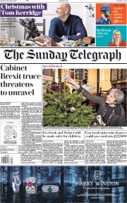 The Sunday Telegraph () Newspaper Front Page for 10 December 2017