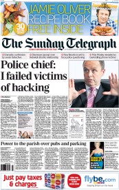 The Sunday Telegraph () Newspaper Front Page for 10 July 2011