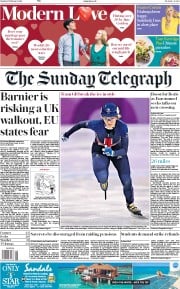 The Sunday Telegraph () Newspaper Front Page for 11 February 2018
