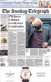 The Sunday Telegraph () Newspaper Front Page for 12 December 2021