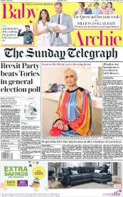 The Sunday Telegraph () Newspaper Front Page for 12 May 2019