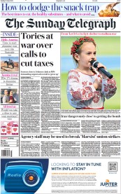 The Sunday Telegraph () Newspaper Front Page for 12 June 2022