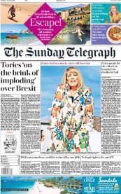 The Sunday Telegraph () Newspaper Front Page for 13 January 2019