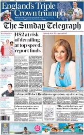 The Sunday Telegraph () Newspaper Front Page for 13 March 2016