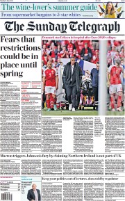The Sunday Telegraph () Newspaper Front Page for 13 June 2021