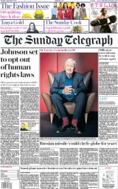 The Sunday Telegraph () Newspaper Front Page for 13 September 2020