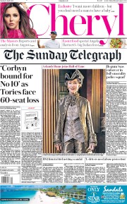 The Sunday Telegraph () Newspaper Front Page for 14 April 2019