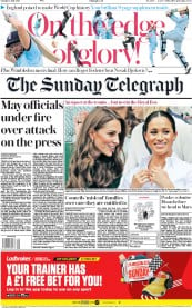 The Sunday Telegraph () Newspaper Front Page for 14 July 2019