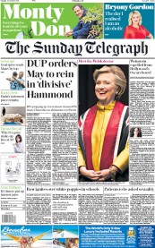 The Sunday Telegraph () Newspaper Front Page for 15 October 2017