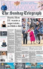 The Sunday Telegraph () Newspaper Front Page for 15 May 2016