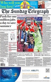 The Sunday Telegraph () Newspaper Front Page for 16 May 2021