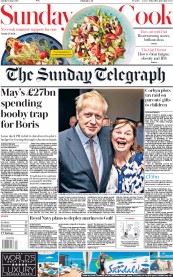 The Sunday Telegraph () Newspaper Front Page for 16 June 2019
