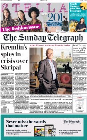 The Sunday Telegraph () Newspaper Front Page for 16 September 2018