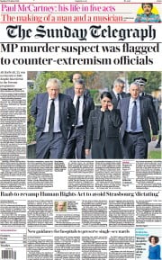 The Sunday Telegraph () Newspaper Front Page for 17 October 2021