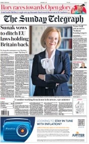 The Sunday Telegraph () Newspaper Front Page for 17 July 2022