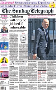 The Sunday Telegraph () Newspaper Front Page for 18 July 2021