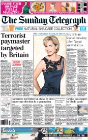 The Sunday Telegraph () Newspaper Front Page for 19 October 2014