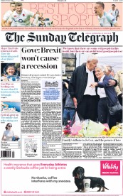 The Sunday Telegraph () Newspaper Front Page for 19 June 2016