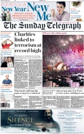 The Sunday Telegraph () Newspaper Front Page for 1 January 2017