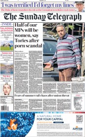 The Sunday Telegraph () Newspaper Front Page for 1 May 2022