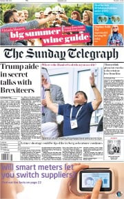 The Sunday Telegraph () Newspaper Front Page for 1 July 2018
