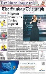 The Sunday Telegraph () Newspaper Front Page for 21 November 2021