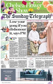 The Sunday Telegraph () Newspaper Front Page for 21 May 2017