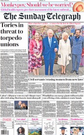 The Sunday Telegraph () Newspaper Front Page for 22 May 2022