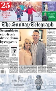 The Sunday Telegraph () Newspaper Front Page for 23 December 2018