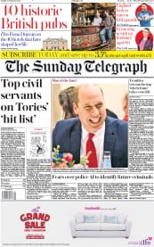 The Sunday Telegraph () Newspaper Front Page for 23 February 2020