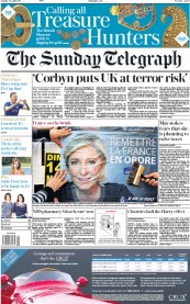 The Sunday Telegraph () Newspaper Front Page for 23 April 2017
