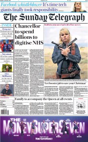 The Sunday Telegraph () Newspaper Front Page for 24 October 2021