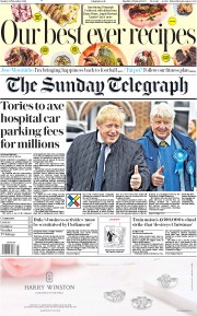 The Sunday Telegraph () Newspaper Front Page for 24 November 2019