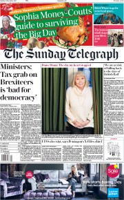 The Sunday Telegraph () Newspaper Front Page for 24 December 2017