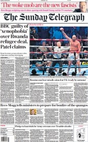 The Sunday Telegraph () Newspaper Front Page for 24 April 2022