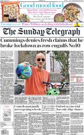 The Sunday Telegraph () Newspaper Front Page for 24 May 2020