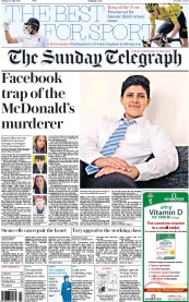 The Sunday Telegraph () Newspaper Front Page for 24 July 2016