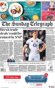 The Sunday Telegraph () Newspaper Front Page for 25 February 2018